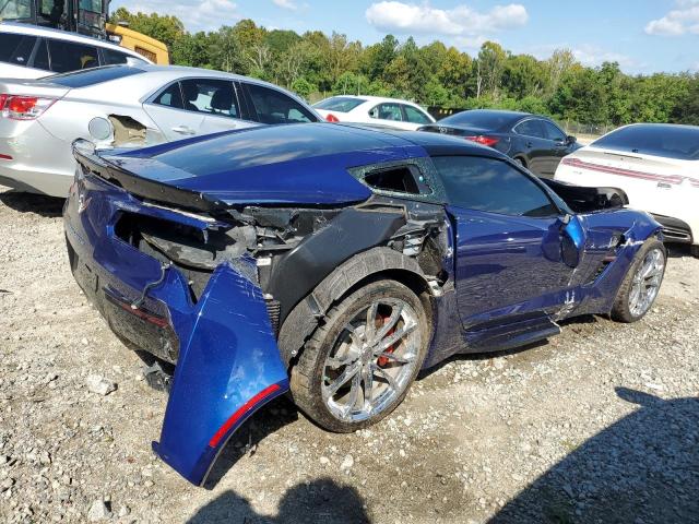 1G1YY2D74H5116310 - 2017 CHEVROLET CORVETTE GRAND SPORT 2LT BLUE photo 3