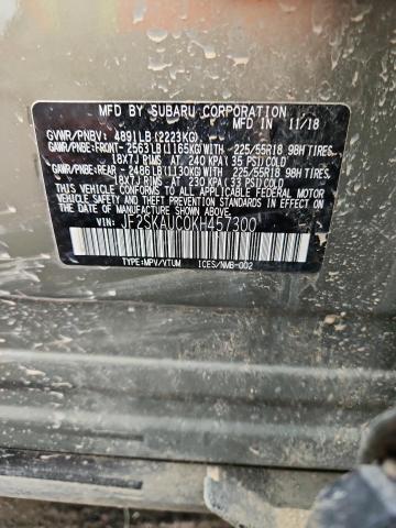 JF2SKAUC0KH457300 - 2019 SUBARU FORESTER LIMITED Зелений фото 13