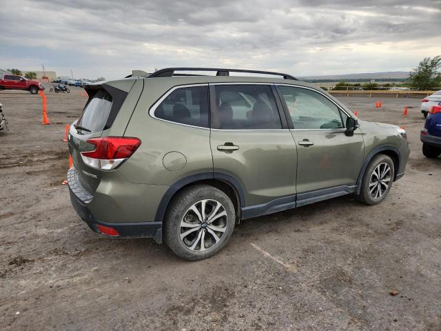 JF2SKAUC0KH457300 - 2019 SUBARU FORESTER LIMITED Зелений фото 3