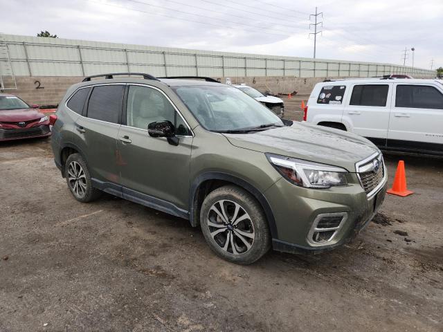 JF2SKAUC0KH457300 - 2019 SUBARU FORESTER LIMITED Зелений фото 4