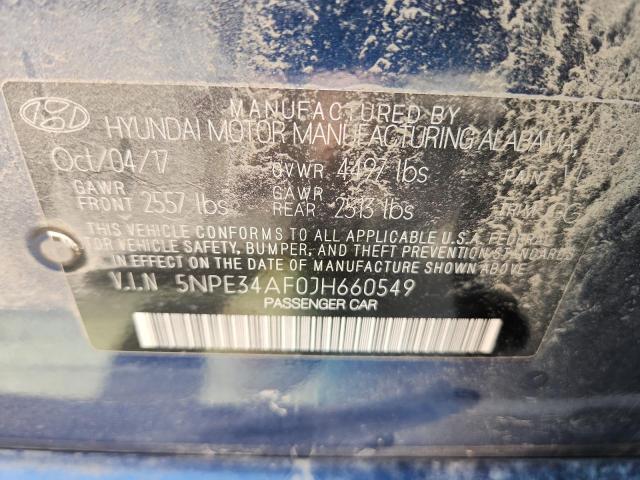 5NPE34AF0JH660549 - 2018 HYUNDAI SONATA SPORT Blau Foto 12