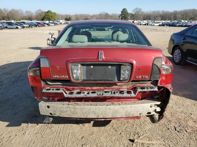 1LNFM87A66Y638612 - 2006 LINCOLN LS RED photo 6