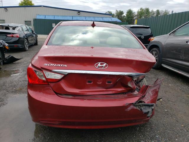 5NPEB4AC7DH546867 - 2013 HYUNDAI SONATA GLS RED photo 6