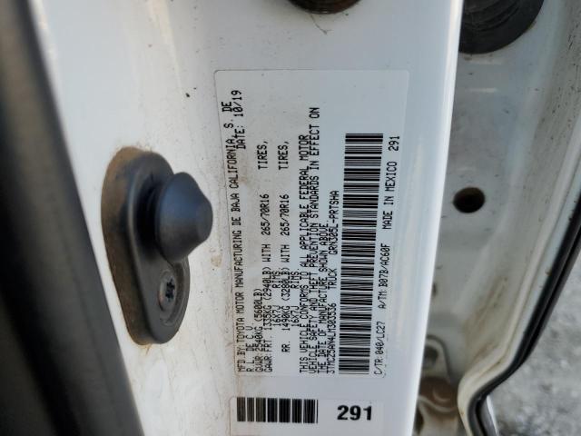 3TMCZ5AN4LM303536 - 2020 TOYOTA TACOMA DOUBLE CAB WHITE photo 13