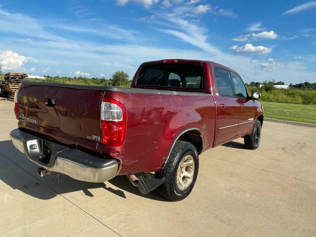 5TBET34116S515802 - 2006 TOYOTA TUNDRA DOUBLE CAB SR5 RED photo 4