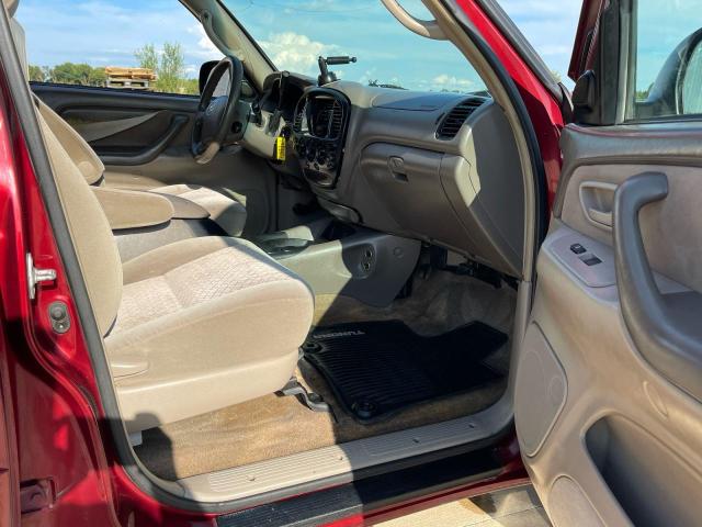 5TBET34116S515802 - 2006 TOYOTA TUNDRA DOUBLE CAB SR5 RED photo 5