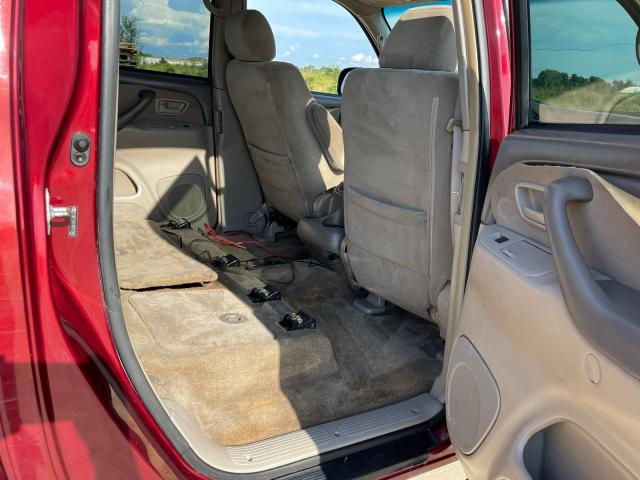 5TBET34116S515802 - 2006 TOYOTA TUNDRA DOUBLE CAB SR5 RED photo 6