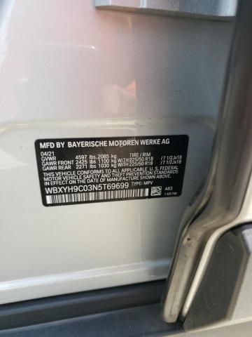 WBXYH9C03N5T69699 - 2022 BMW X2 SDRIVE28I SILVER photo 14