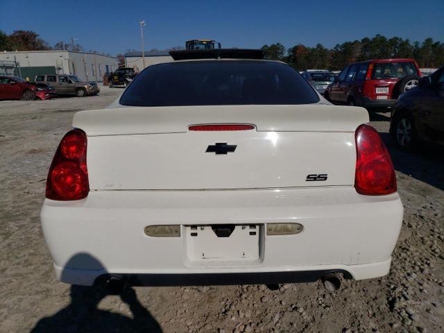 2G1WL16C169340614 - 2006 CHEVROLET MONTE CARL SS WHITE photo 6