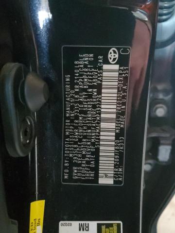 5YFEPMAE7MP192726 - 2021 TOYOTA COROLLA LE BLACK photo 13