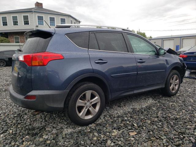 2T3RFREV7EW168249 - 2014 TOYOTA RAV4 XLE BLUE photo 3