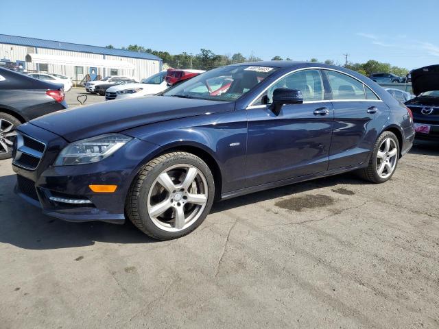 WDDLJ9BB3CA032796 - 2012 MERCEDES-BENZ CLS 550 4MATIC BLUE photo 1