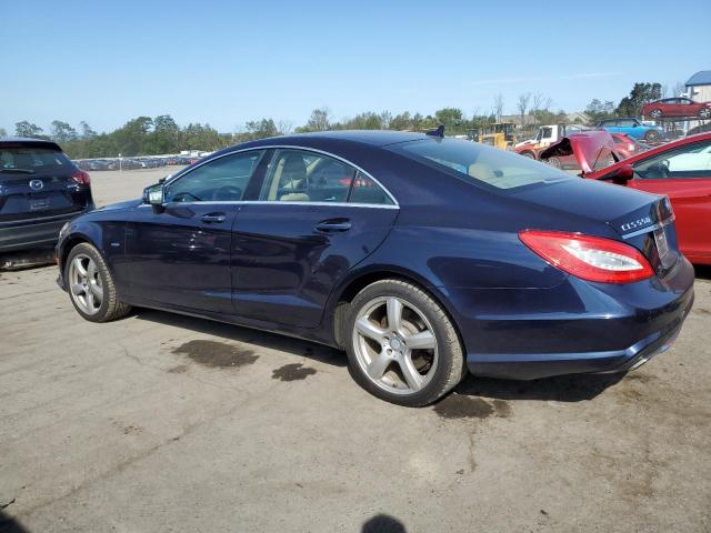 WDDLJ9BB3CA032796 - 2012 MERCEDES-BENZ CLS 550 4MATIC BLUE photo 2