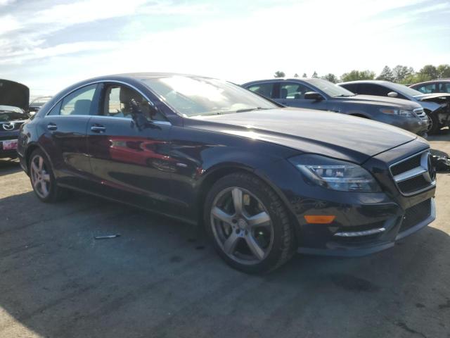 WDDLJ9BB3CA032796 - 2012 MERCEDES-BENZ CLS 550 4MATIC BLUE photo 4