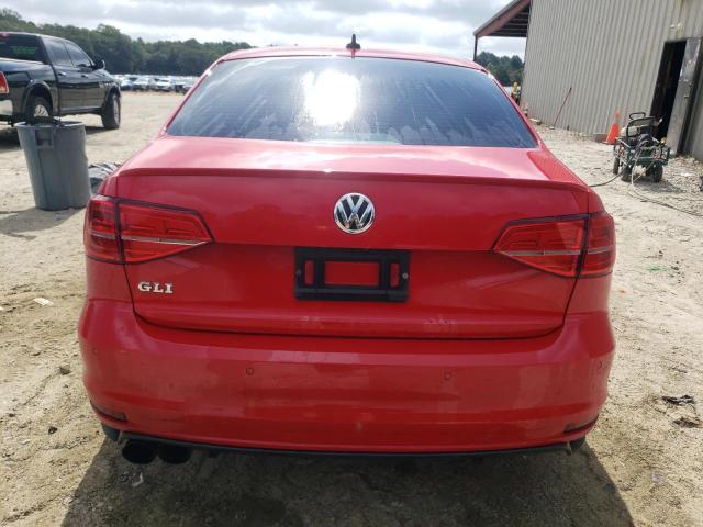 3VW4T7AJ0HM320658 - 2017 VOLKSWAGEN JETTA GLI RED photo 6