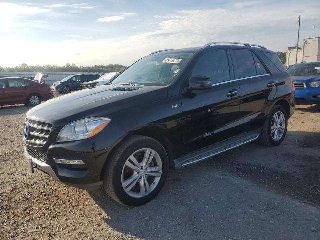 4JGDA5HBXEA328492 - 2014 MERCEDES-BENZ ML 350 4MATIC BLACK photo 1