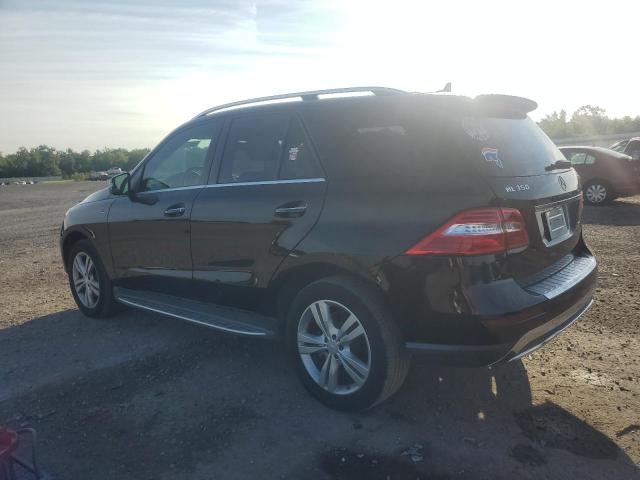 4JGDA5HBXEA328492 - 2014 MERCEDES-BENZ ML 350 4MATIC BLACK photo 2