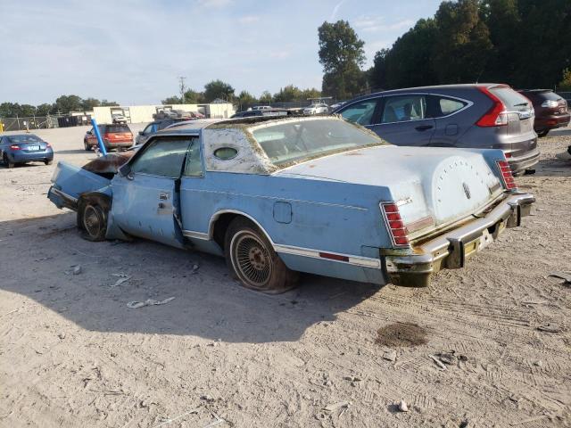 9Y89S756886 - 1979 LINCOLN CONTINENTA BLUE photo 2