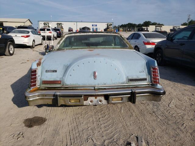 9Y89S756886 - 1979 LINCOLN CONTINENTA BLUE photo 6