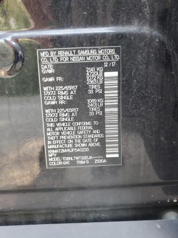 KNMAT2MV6JP540233 - 2018 NISSAN ROGUE S BLACK photo 13