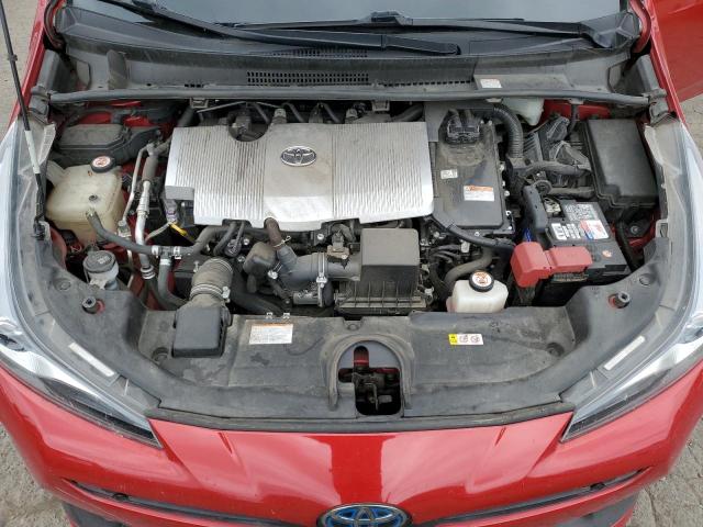 JTDL9RFU5K3003379 - 2019 TOYOTA PRIUS Կարմիր լուսանկար 11