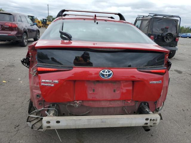 JTDL9RFU5K3003379 - 2019 TOYOTA PRIUS Կարմիր լուսանկար 6