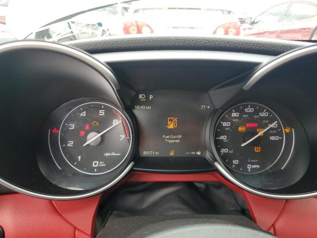 ZARFAMBN5L7636907 - 2020 ALFA ROMEO GIULIA TI ნაცრისფერი ფოტო 9