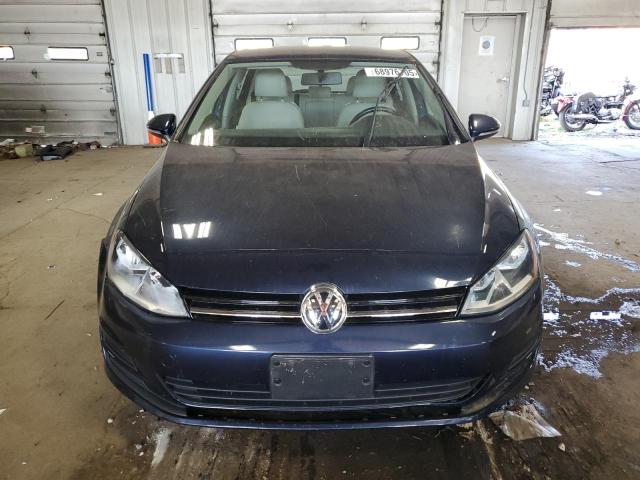 3VW217AU5FM070712 - 2015 VOLKSWAGEN GOLF BLUE photo 5