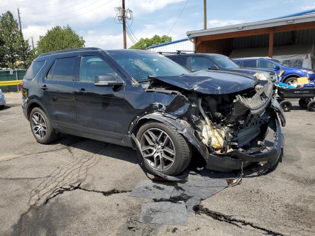 1FM5K8GT8GGC71674 - 2016 FORD EXPLORER SPORT Noir photo 4