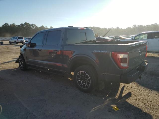 1FTEW1C51MFC11650 - 2021 FORD F150 SUPERCREW GRAY photo 2