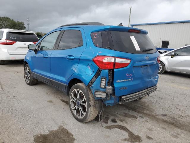 MAJ3P1TE1JC237687 - 2018 FORD ECOSPORT SE BLUE photo 2