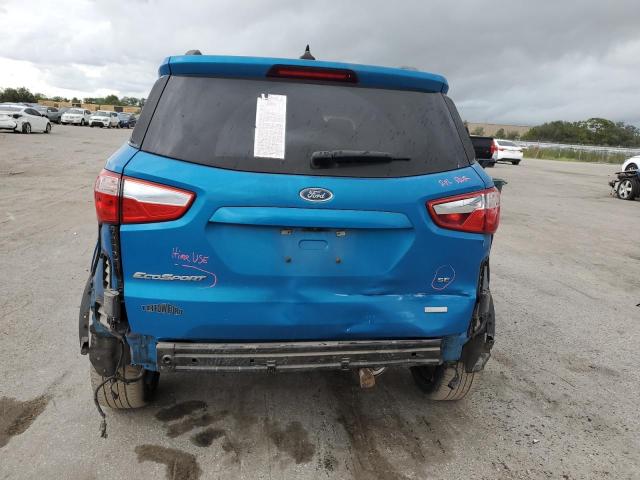 MAJ3P1TE1JC237687 - 2018 FORD ECOSPORT SE BLUE photo 6
