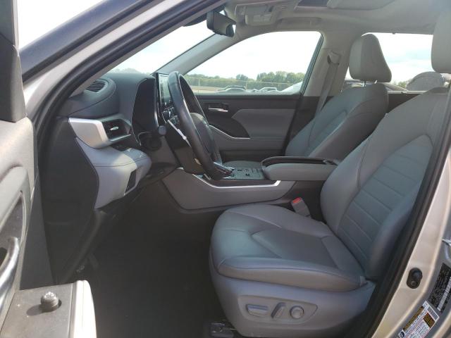 5TDGZRAHXMS534963 - 2021 TOYOTA HIGHLANDER XLE SILVER photo 7