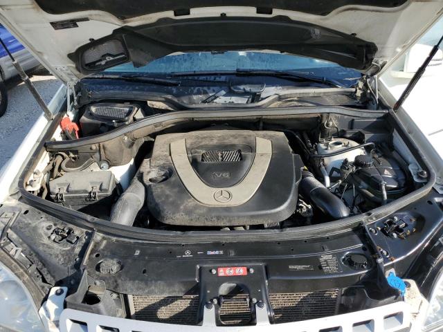 4JGBB8GB1BA715595 - 2011 MERCEDES-BENZ ML 350 4MATIC WHITE photo 12