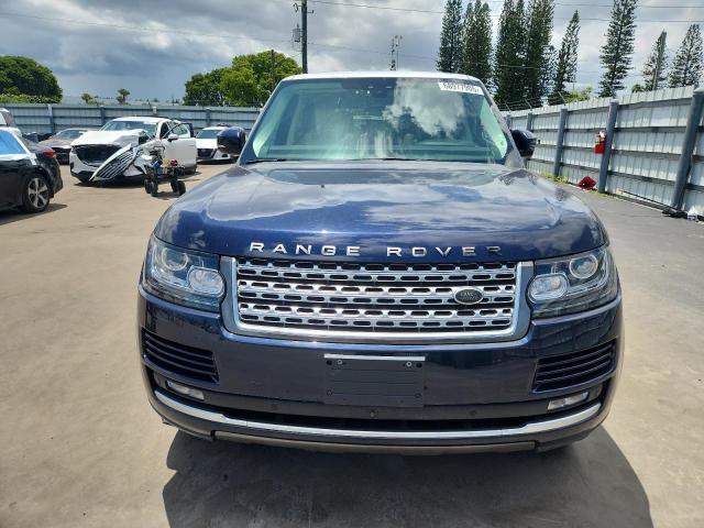 SALGS2FVXHA324515 - 2017 LAND ROVER RANGE ROVE HSE BLUE photo 5