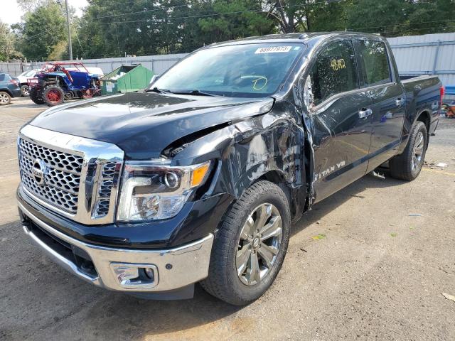 1N6AA1E67KN503161 - 2019 NISSAN TITAN PLATINUM RESERVE BLACK photo 1