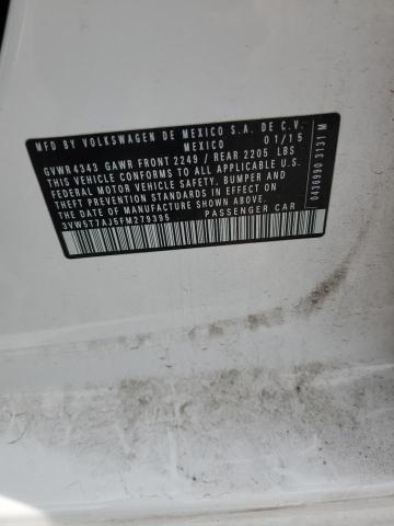 3VW5T7AJ5FM279395 - 2015 VOLKSWAGEN JETTA GLI WHITE photo 12