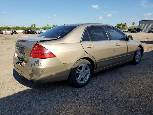 1HGCM56747A188403 - 2007 HONDA ACCORD EX TAN photo 3