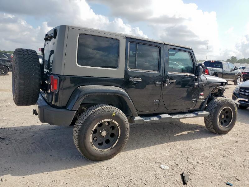 1J8GA59128L594064 - 2008 JEEP WRANGLER U SAHARA BLACK photo 3