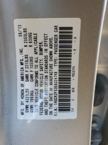 1HGCR2F53EA024748 - 2014 HONDA ACCORD SPORT GOLD photo 12