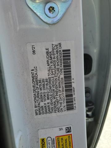 1HGCV1F36MA105228 - 2021 HONDA ACCORD SPORT 白色 照片 12