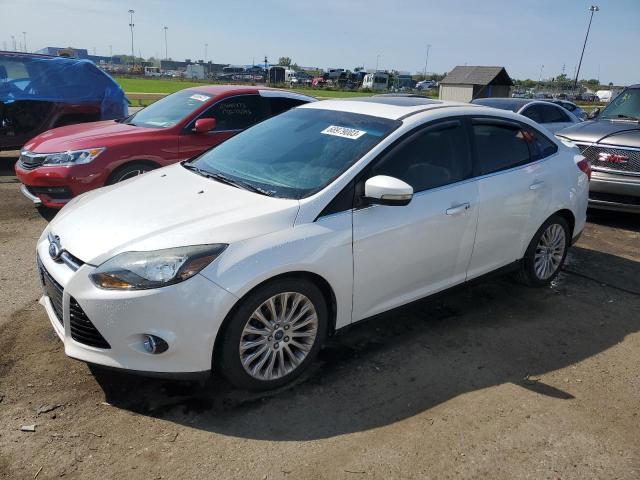 1FAHP3J29CL226403 - 2012 FORD FOCUS TITANIUM WHITE photo 1