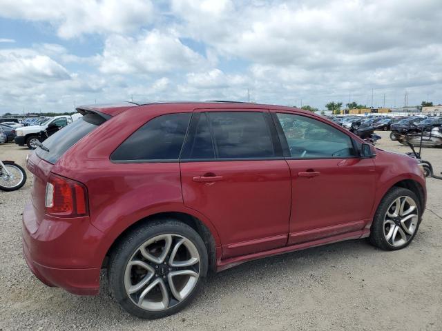 2FMDK4AK6DBC97262 - 2013 FORD EDGE SPORT 勃艮第红 照片 3