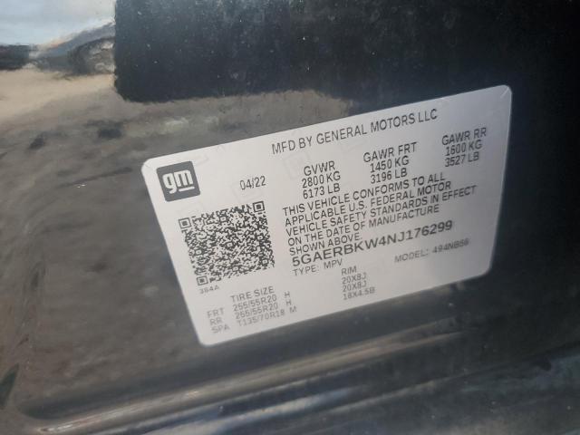 5GAERBKW4NJ176299 - 2022 BUICK ENCLAVE ESSENCE 黑色 照片 13