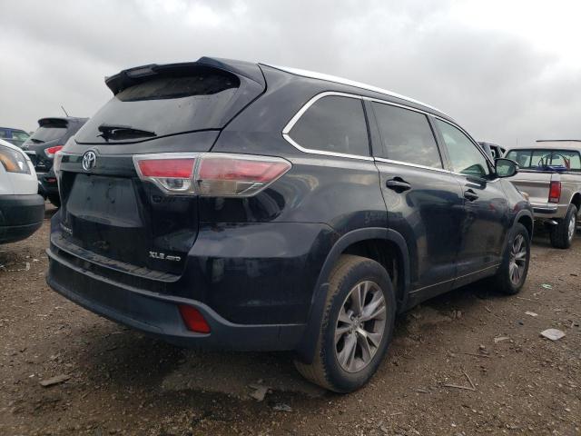 5TDJKRFH1FS112845 - 2015 TOYOTA HIGHLANDER XLE BLACK photo 3