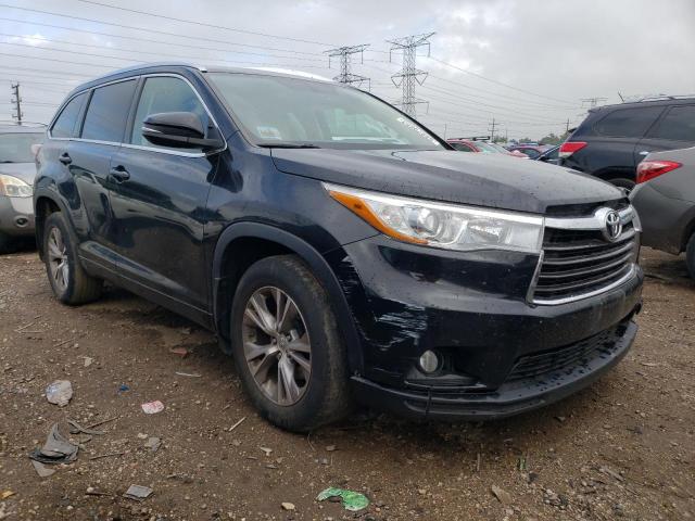 5TDJKRFH1FS112845 - 2015 TOYOTA HIGHLANDER XLE BLACK photo 4