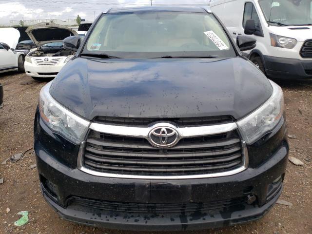 5TDJKRFH1FS112845 - 2015 TOYOTA HIGHLANDER XLE BLACK photo 5
