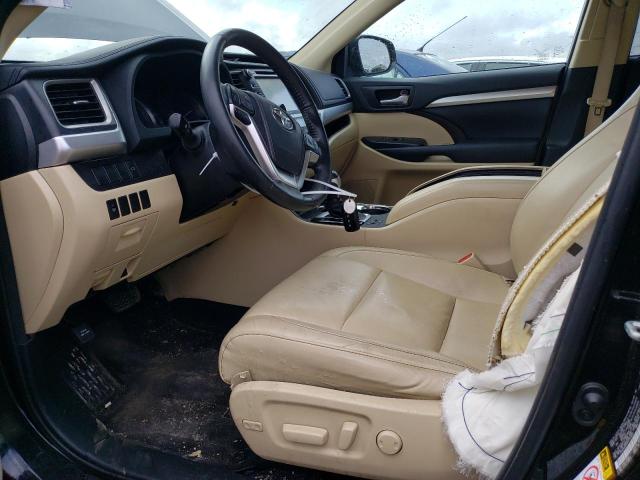 5TDJKRFH1FS112845 - 2015 TOYOTA HIGHLANDER XLE BLACK photo 7