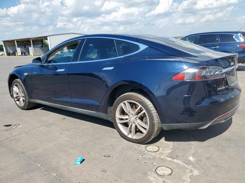 5YJSA1CN8DFP05784 - 2013 TESLA MODEL S Niebieski zdjęcie 2