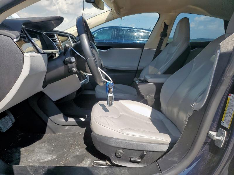 5YJSA1CN8DFP05784 - 2013 TESLA MODEL S Niebieski zdjęcie 7